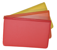 yellow, orange and red small waterproof tally books